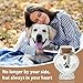 HAMUIERS Pet Memorial Gift for Loss of Dog or Cat, 2 PCS Heart Shape Glass Jar & Bottle for Fur, Hair, Whiskers or Ashes Keepsake Urn with Cork Top, Charms for Cute Rainbow Bridge Memorial, Dog
