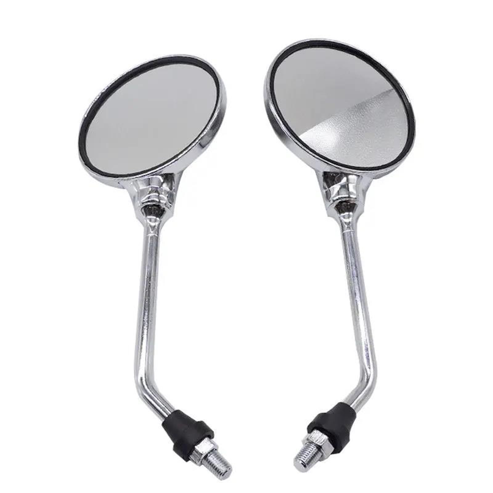 Espejo retrovisor para motocicleta retro universal compatible con Yamaha YBR125 de rosca 8/10mm 8