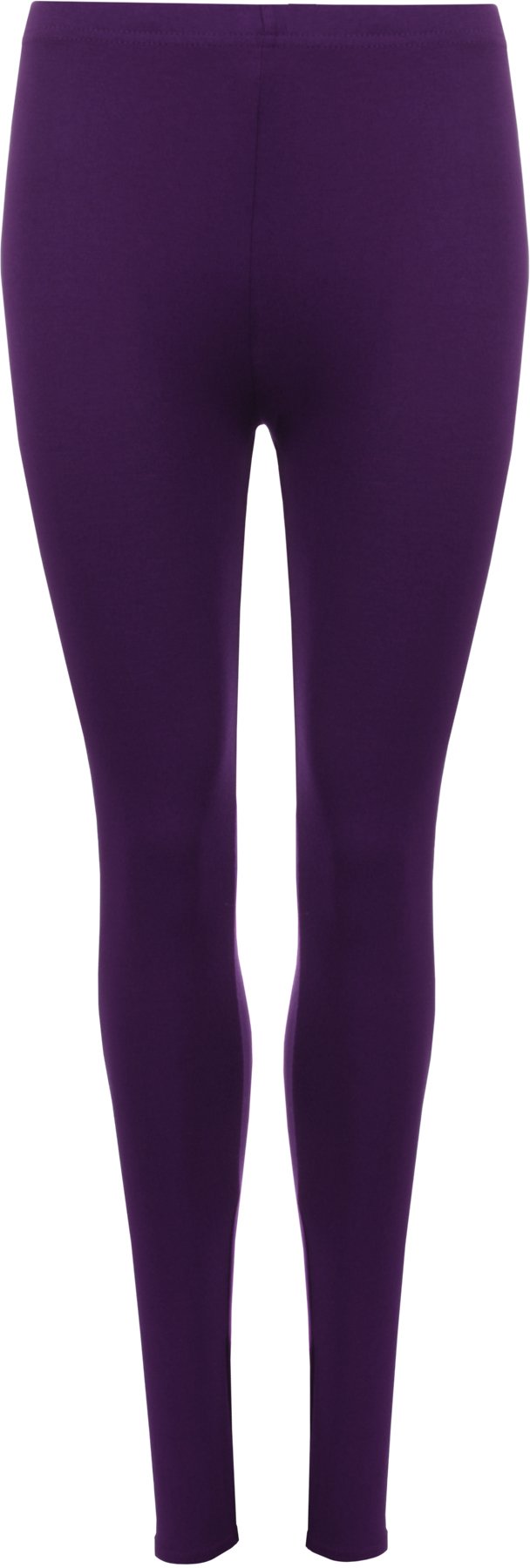 Wearall Women's Purple Stretch Long Leggings Plus Size 28/30