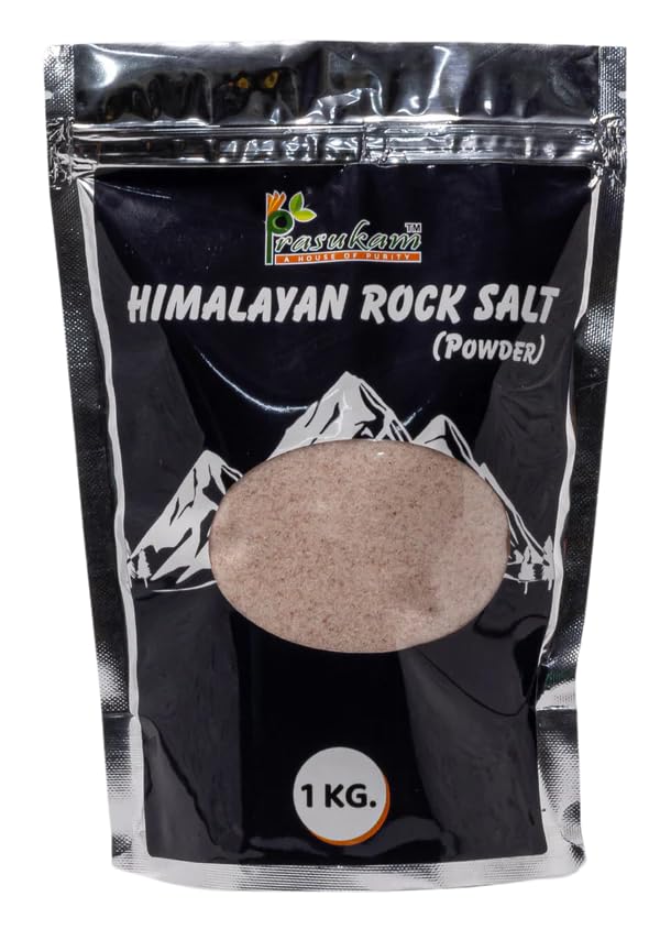 Prasukam Rock Salt Rich in Essential Minerals | 100% Natural & Pure | Quality for Delicious Meals | Ideal for Cooking & Seasoning | Natural & Pure - Powder - 1Kg (B0DCNMC14F) Amazon Price History, Amazon Price Tracker