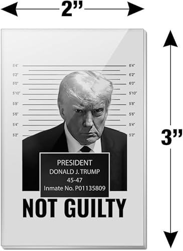 Miniatura 3 de Trump Mugshot Not Guilty - Imán de acrílico para nevera