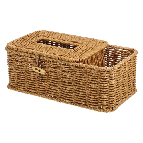 Boîte à mouchoirs avec rangement télécommande et multi-compartiments