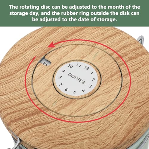 Contenedor hermético para granos de café acero inoxidable miniatura 7