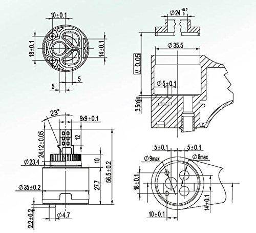 Ownace, cartuccia interna per miscelatore a leva