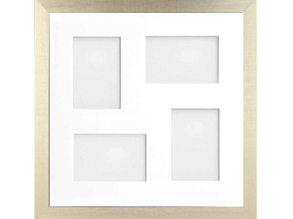Frame Company Simpson Gold Multi Aperture Photo Frame, 40x40cm for 6x4 inch (x4 mix)
