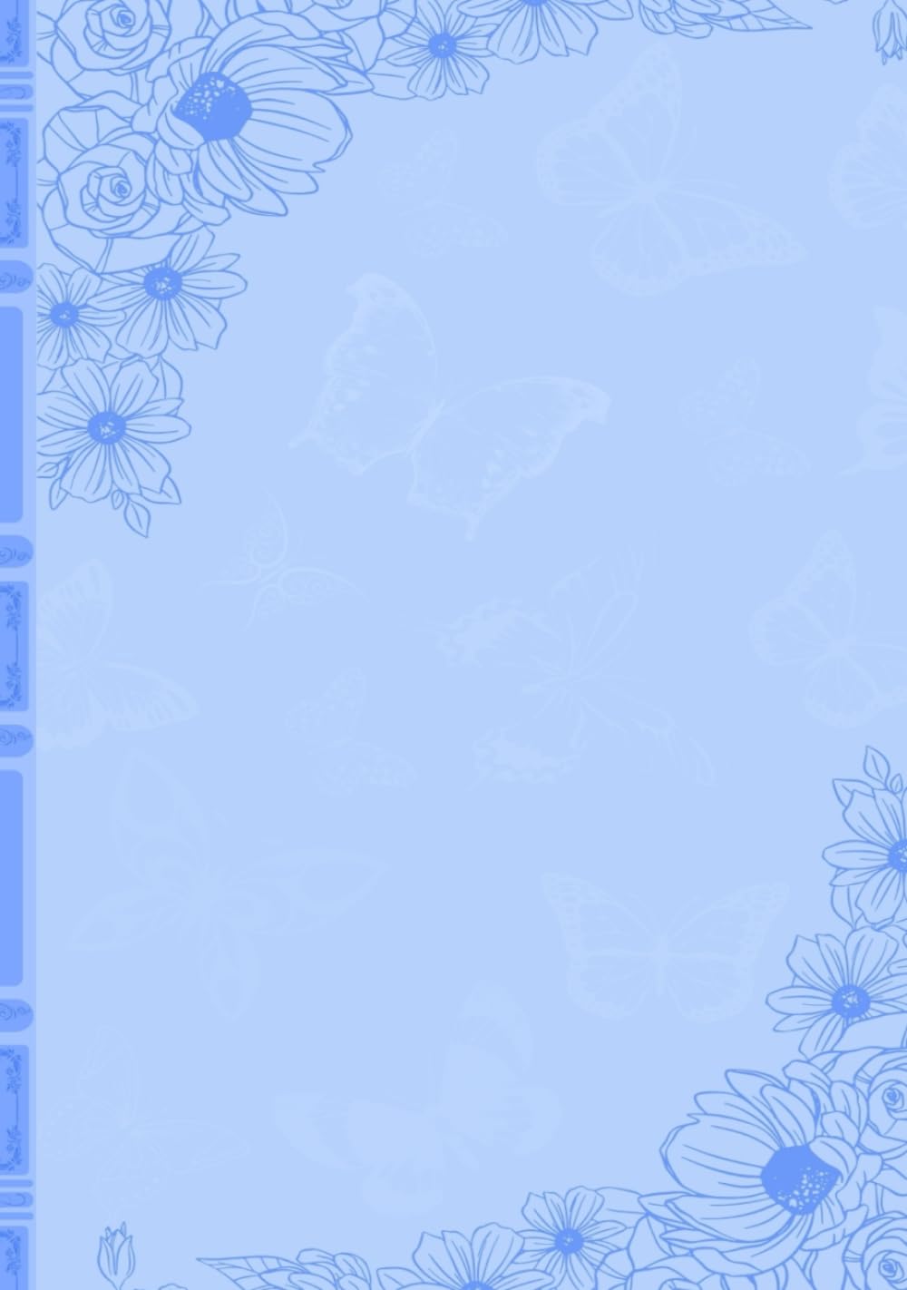 Forget-Me-Not Garden Bordered Art Book idée cadeau idoine pour artistes