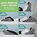 Cushy Form Wedge Pillows for Sleeping - Multipurpose Memory Foam Bed Support Rest & Knee Pillow for Back, Neck & Post-Surgery, Versatile Snoring Relief Back Pillow for Bed - Gray﻿