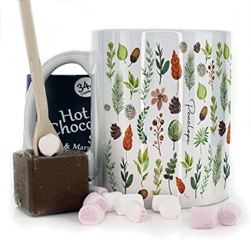 Hairyworm Personalised Mug and Milk Chocolate Easter Egg Gift Set, Customised with Name/Number/Text, (11oz) White Mug with Red Football Shirt, Football Mug