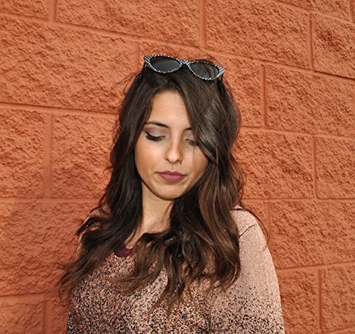 3 Pairs Of Cat Eye Sunglasses Plastic Pink White Black Polka Dots Frames #TOP1