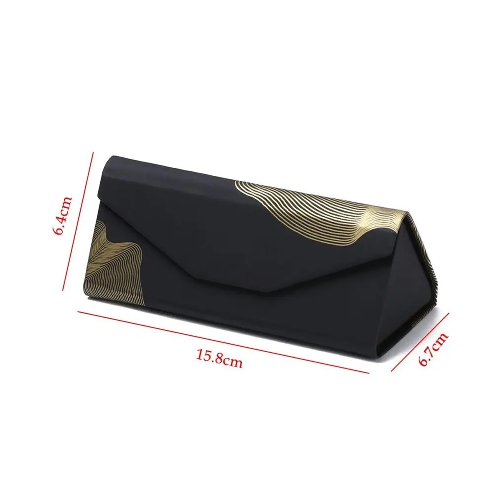 Custodia occhiali da sole Custodia For Occhiali Da Sole Pieghevole Nera Portatile Impermeabile For Accessori For Triangolare per Elegante Portatile