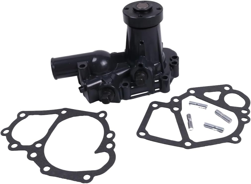 DVPARTS Black Water Pump 83989003 SBA145016431 SBA145017300 Compatible with Ford New Holland 1210 1215 1310 1120 1220 1310 Compact Tractor CL25 Shibaura SP1500 SP1540 SP1700 SP1740 P15 P17 S753 Engine