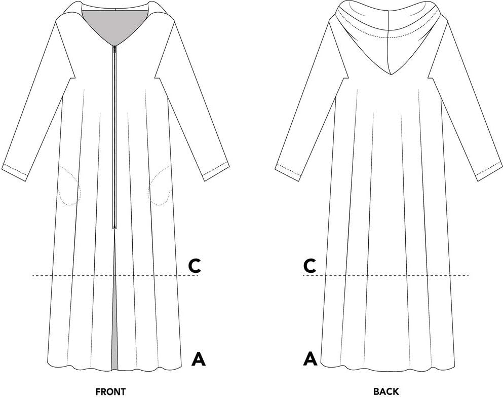 Folkwear Moroccan Djellaba #157 North African Hooded Caftan Sewing Pattern (Pattern Only) folkwear157
