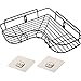 KLZUOPT Scaffali da Bagno squisiti Scaffale ad Angolo per Doccia Scaffale ad Angolo per Bagno Senza Foratura Organizzatore di stoccaggio per Bagno per Cucina da Bagno