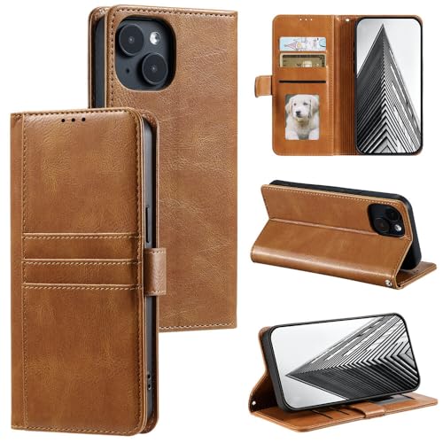 Housse cuir iPhone 14 Pro marron idéale pour vos déplacements urbains 3021