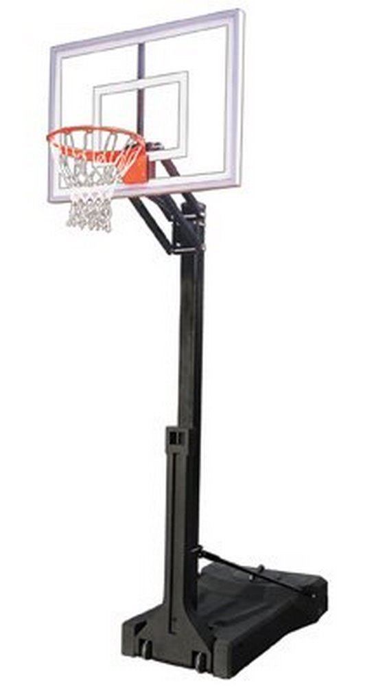 First Team OmniChamp II Steel-Acrylic-HDPE Portable Basketball System44; Black