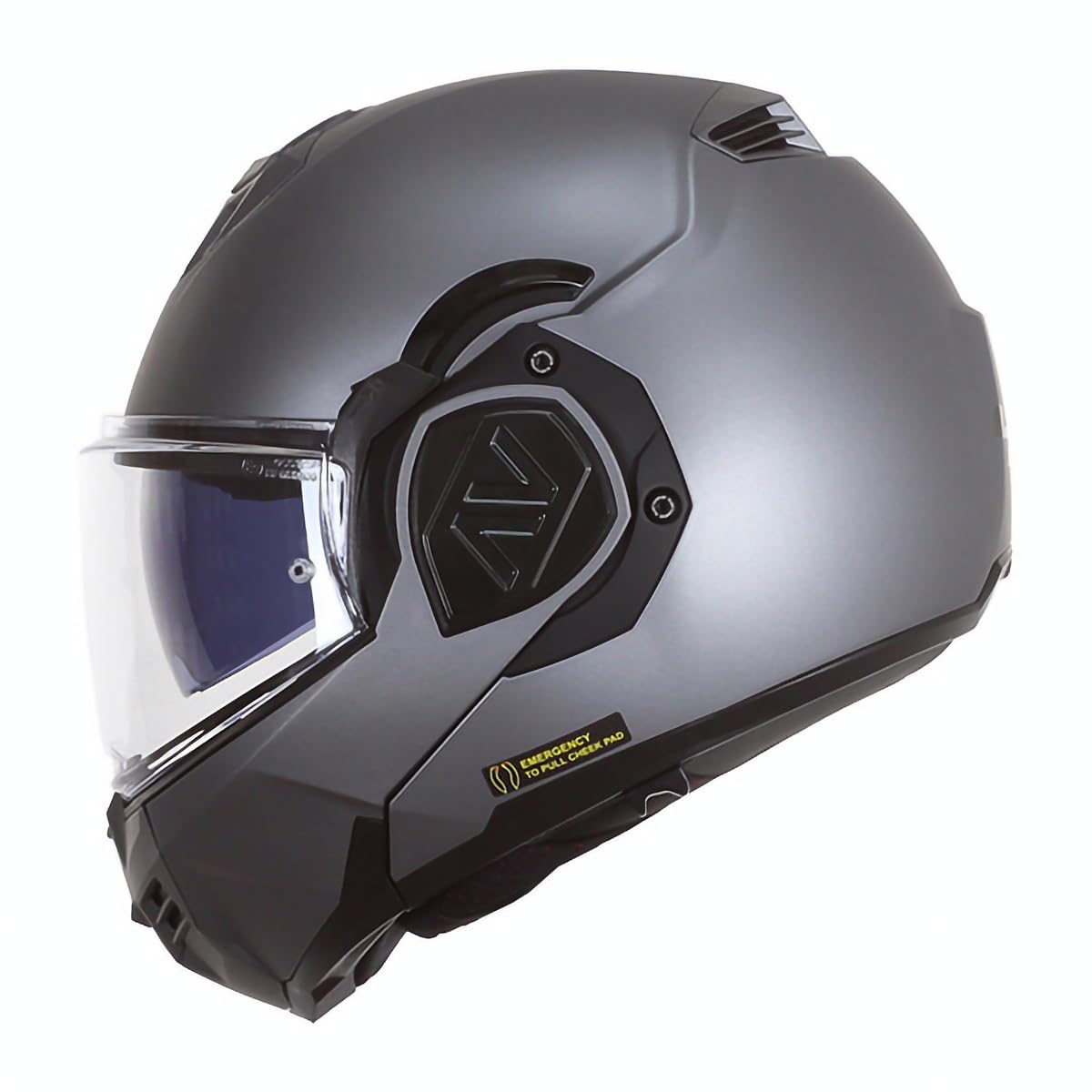 LS2, Casco Moto Modulare ADVANT SOLID Matt Titanium, L