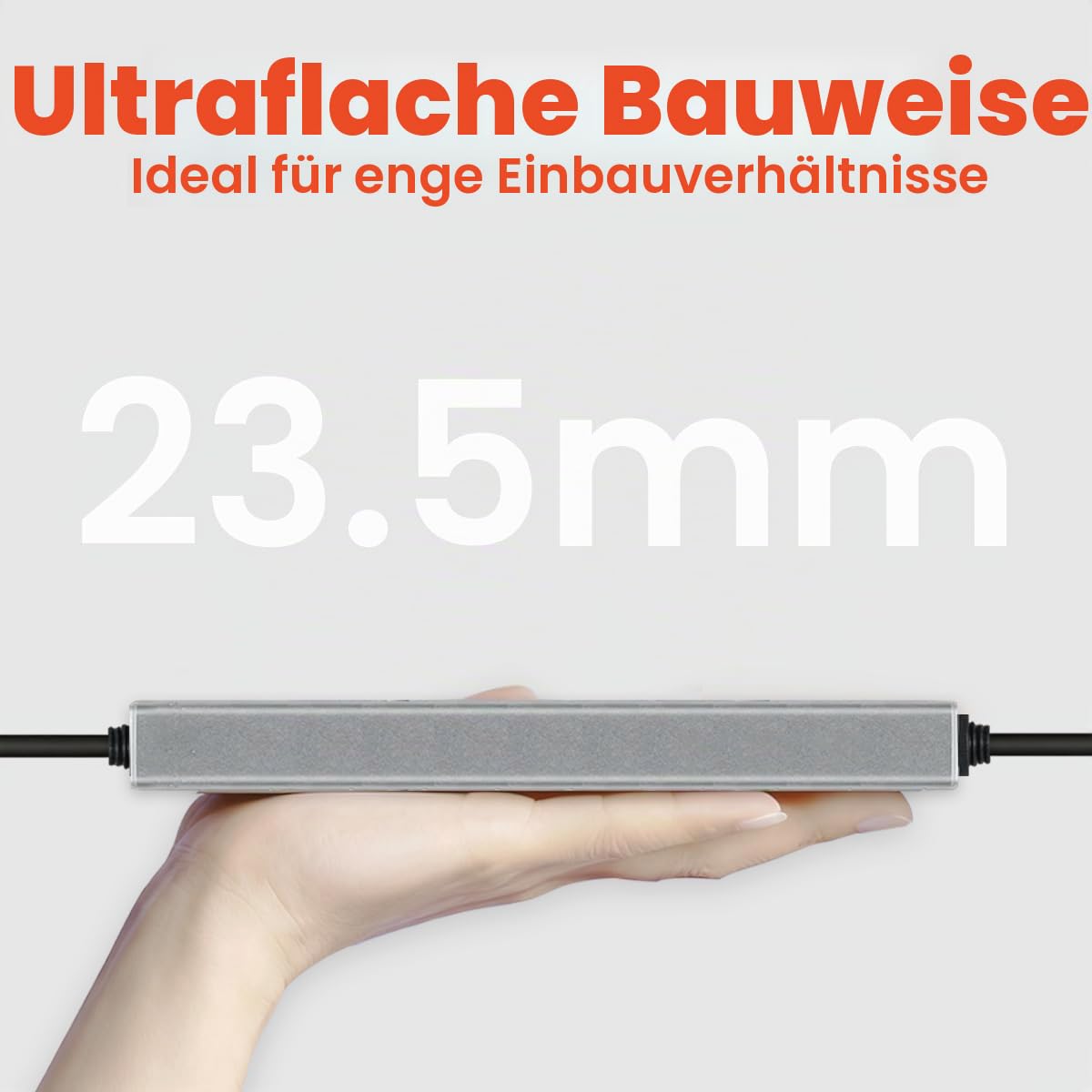 LED Trafo 24V 400W Wasserdicht IP67 Flackerfrei für LED Strip Lampe LED Netzteil Treiber Power Supply, Weiß, Metall