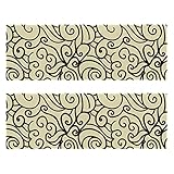 Chinese Clouds - Toalla de microfibra beige para gimnasio, playa, camping, correr, ciclismo, entrenamiento, toalla deportiva compacta y ligera para sudor, 2 paquetes