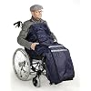 HeRo24 Opvouwbare rolstoel-voetenzak met polyester buitenkant en warme binnenvoering van imitatiebont