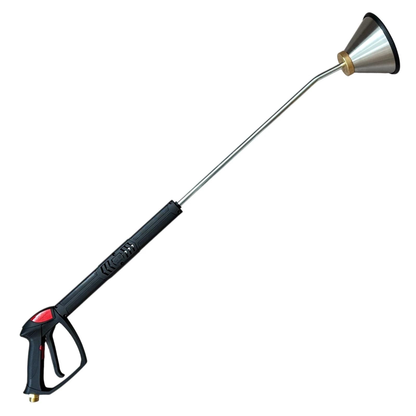 M&M Smartek pistola M22 AG + lanza deshierbe 90 cm, 350 bar | Pistola de alta presión para agua fría o caliente según modelo; comprobar conexión, caudal, presión y equipo antes de usar.