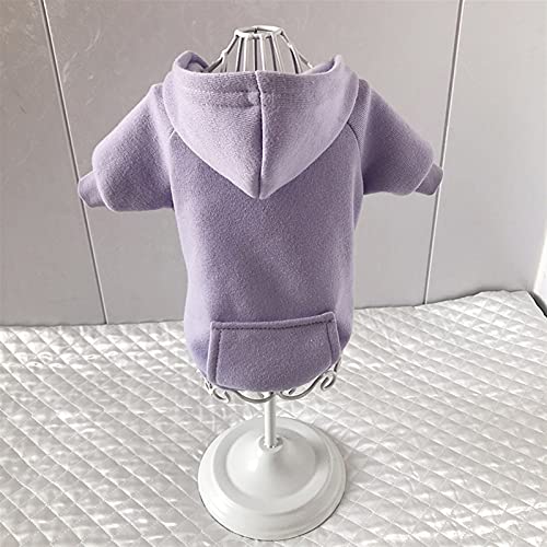 Manteau à capuche pour chien et chat violet protégeant les petits animaux - 2