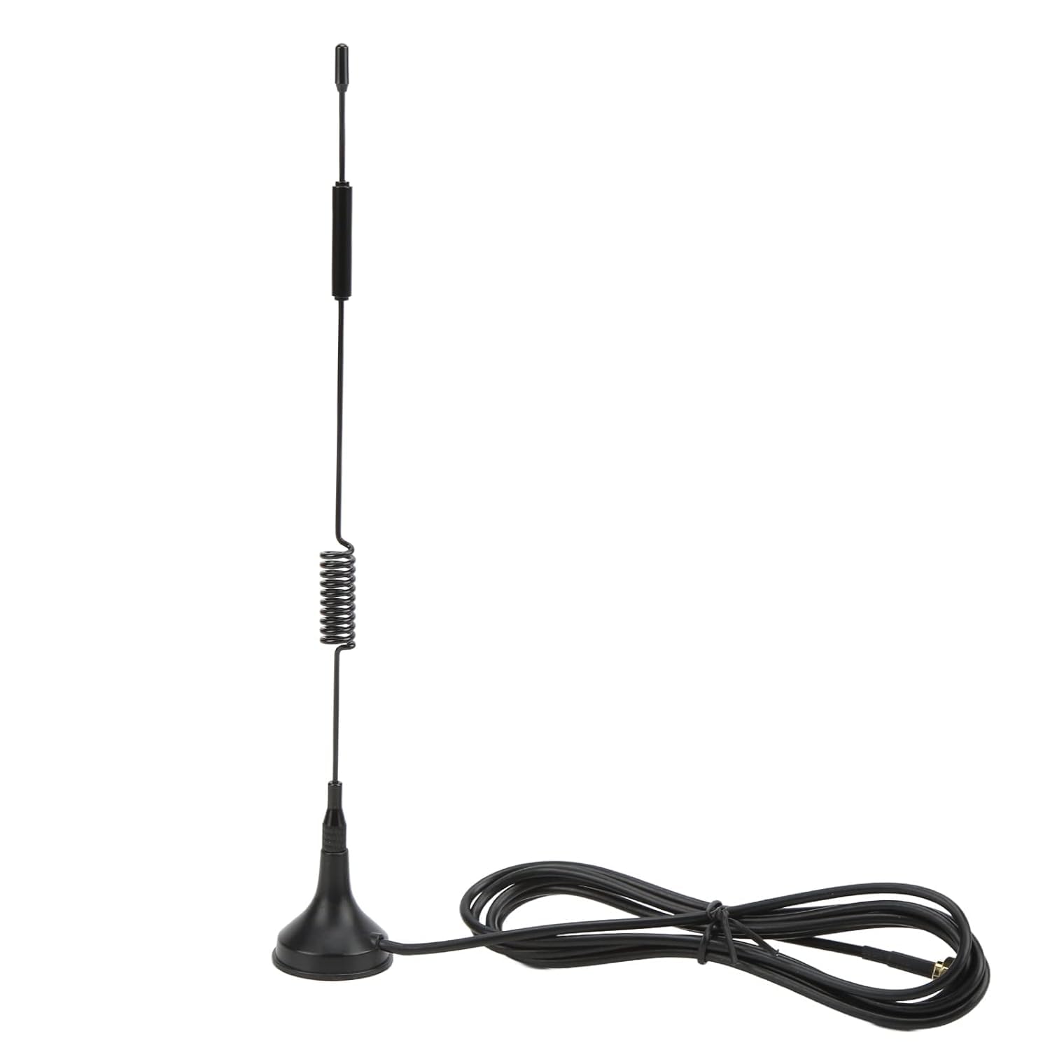 NBR GSM GPRS WCDMA Magnetic Base Omni Spring Antenna 700-1800MHz 9DB RG174 SMA Male Extension Cable 1m 30.5cm Long Black with Magnetic Base -1 Piece-image-44