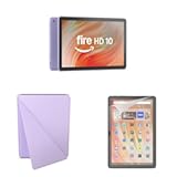 Fire HD 10 Convenience Bundle with Case and Screen Protector (32GB, Lilac)