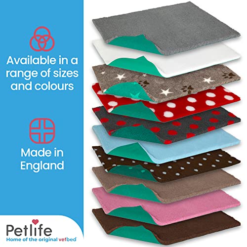 Vetbed Petlife Original Hundebett, Größe M, Grau, 100 cm x 100 cm, maschinenwaschbar, warmes Hunde- und Welpenbett, ideal für die Welpe, langlebig, antiallergen, ungiftig, für Katzen und Hunde