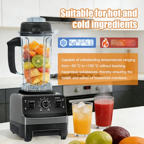 Image of Pure Realm 64oz Replacement Container for Vitamix blender pitcher,BPA-Free Mixing Cup with Stainless Steel Blade, Compatible with 5200, 5000, 6000, 6300, E310, A2300, VM0101 etc, Dishwasher Safe