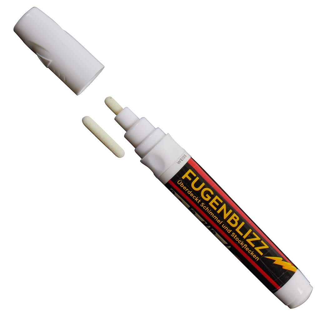 Penna per fughe piastrelle | Pulitore fughe piastrelle | Prodotti per fughe piastrelle | Prodotto per fughe | Rinnova fuge piastrelle bianco