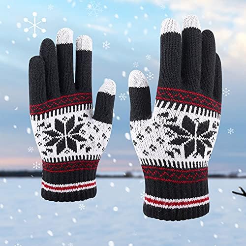 ZJRXM Winter Contact Display screen Gloves Heat Knit Gloves for Girls Males Tender Elastic Texting Cuff Gloves for Chilly Climate 2 515kUF40ysL. AC
