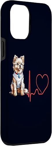 Miniatura 3 de iPhone 14 Pro Max Russian Toy Dog Heartbeat EKG Funny for Dog Fans & Owners Case