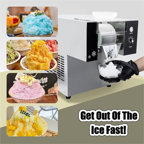 Schneeflocken-Eismaschine Kommerzielle Eismaschine Kontinuierliche Eismaschine Milchrasiertes Eis Koreanische Eis-Whisker-Maschine,180KG – Bild 3