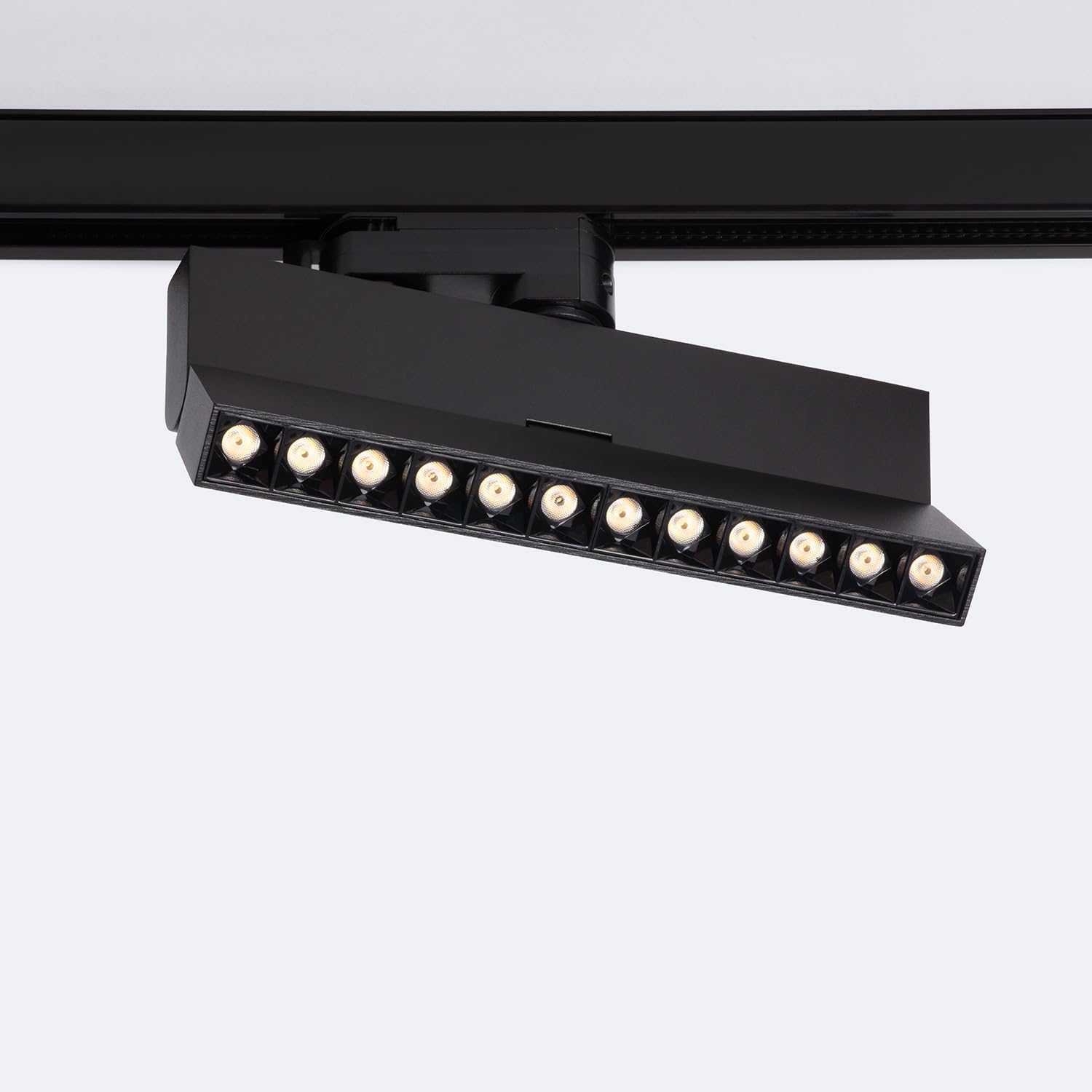 LEDKIA Foco Carril Lineal LED Trifásico 12W Regulable CCT Seleccionable Ele