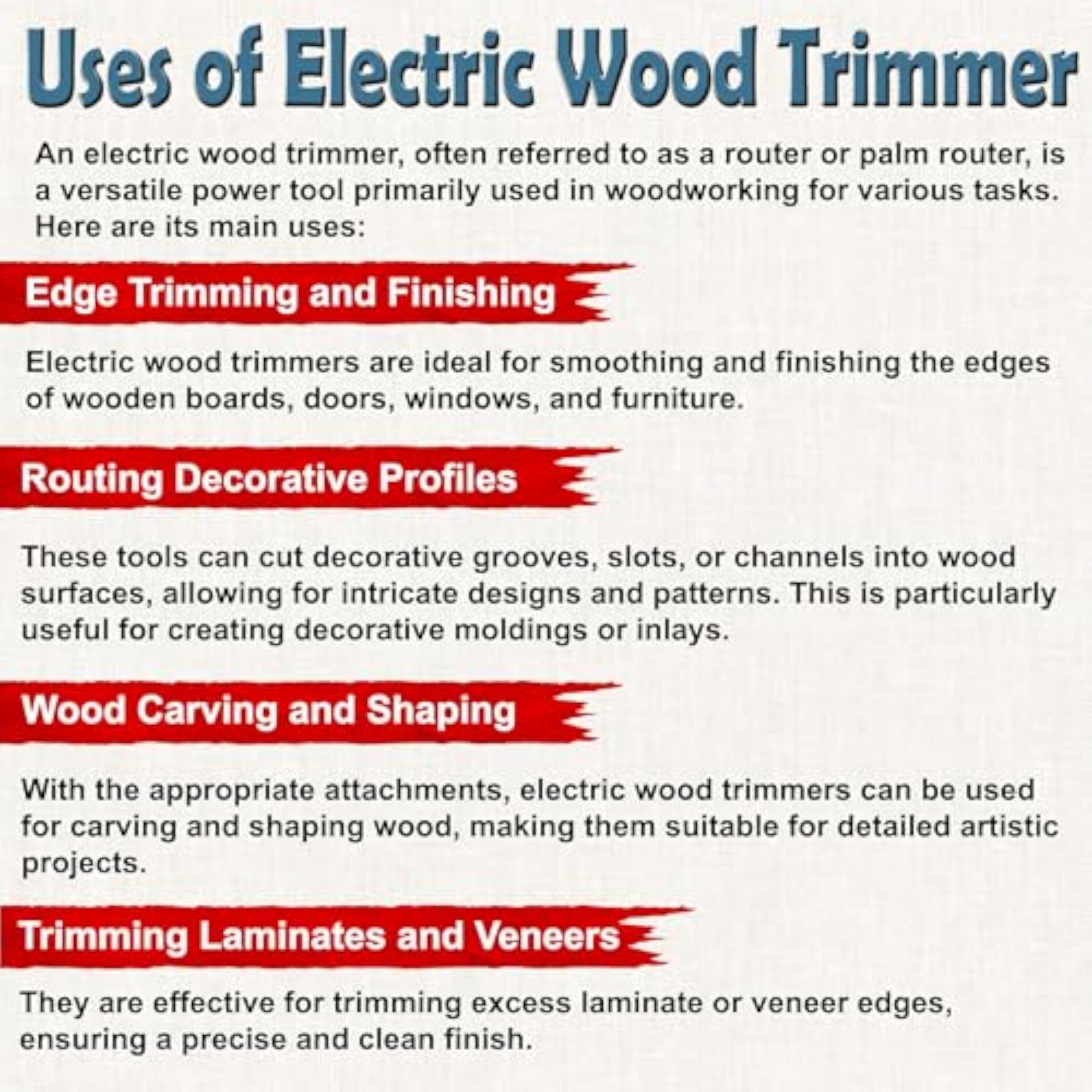 1000W Wood Router & Trimmer Electric Rotary Tool