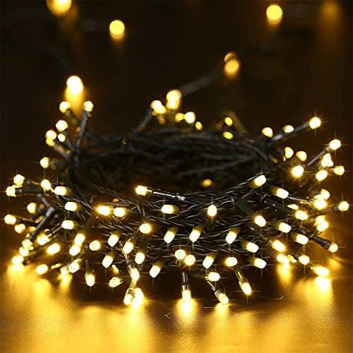 iShabao Solar String Lights Outdoor, 33ft 100 LED Solar Fairy Lights 8 Modes Waterproof for Garden, Patio, Home, Party, Wedding, Holiday, Tree, Wreath, Outdoor Decor (Warm White) - 5