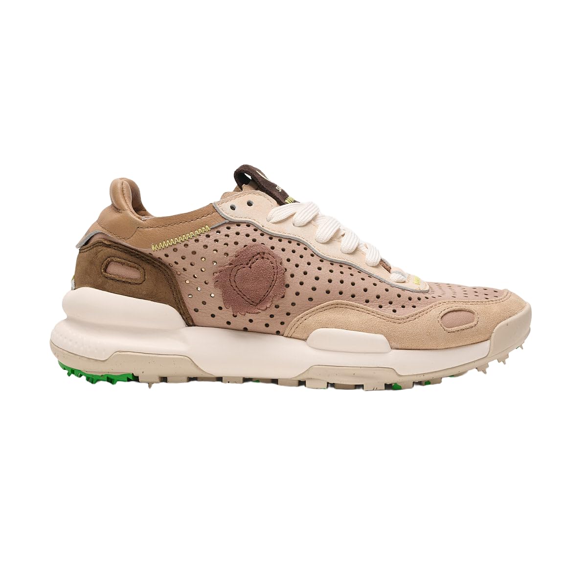 Satorisan - Chacrona Laser Premium - Scarpe Casual Donna - Sneakers Vintage Pelle Sostenibili, Confortevoli e Durevole - Colore Creamy Peach - Taglia 37