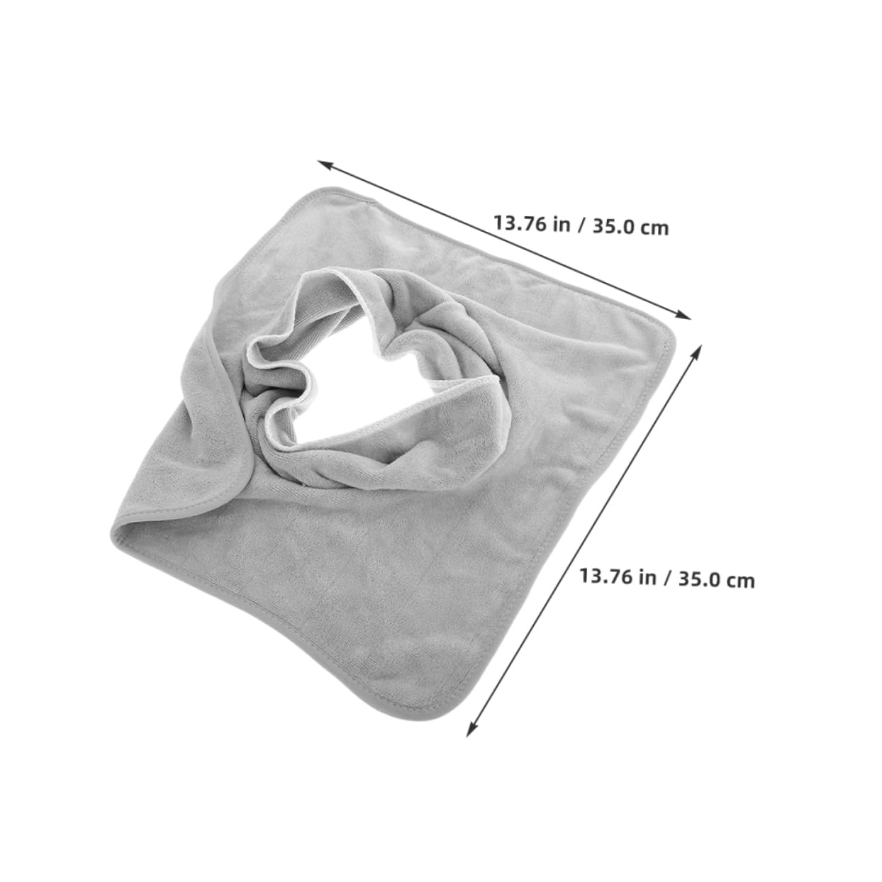 Ipetboom 2pcs Soft Breathable Face Towels with Hole for Salon Home Massage Reusable Facial Covers
