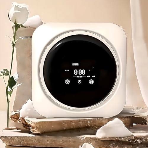 Mini lavadora automática montada en la pared, secadora eléctrica portátil de 170W con panel de control, 4 modos, mini máquina secadora de ropa para dormitorios y apartamentos de vacaciones