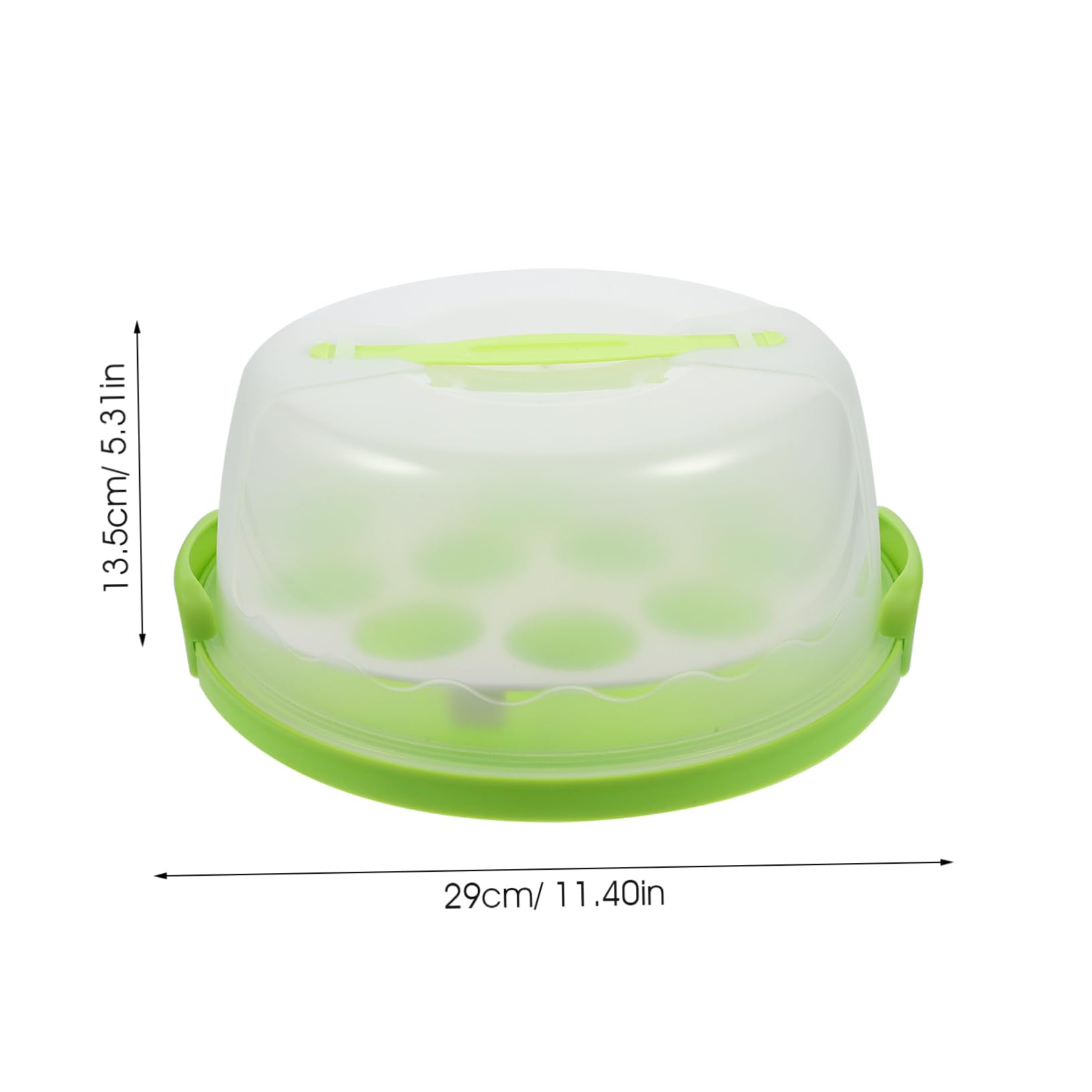 OUNONA Portable Dessert Box with Lid and Handle Capacity Cake Display Carrier for and Storage of Cakes Cupcakes and Snacks Vibrant