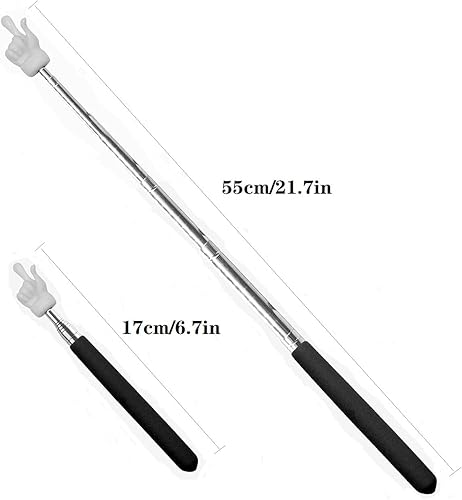 Miniatura 3 de Puntero para profesor, puntero para aula, puntero telescópico, dedos retráctiles para el aula para profesores de escuela primaria, jardín de