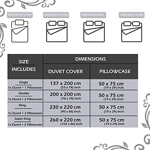 Lions Leopard Print Bedding - Duvet Cover King Size with Matching Pillowcase, Reversible Quilt Covers, Animal Bed Set, Poly Cotton, Bedroom Accessories, Grey, 230x220cm