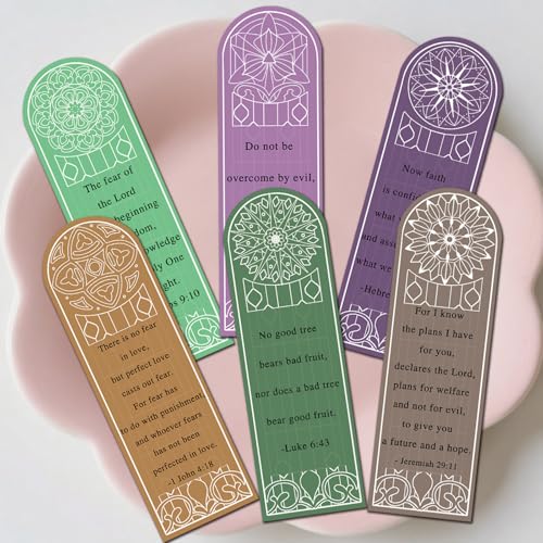 30 Pcs Reading Motivation Bookmarks, Ticket Style,Bible Verses Designs, Colorful