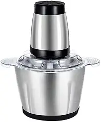 Multiprocessador Elétrico de Alimentos, 2 Litros, Triturador para Carne, Alho e Legumes, Processador de Alimentos para Cozinha, 110V, 1200W Potência