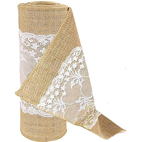 Time to Sparkle Jute Lace Table Runner Cover