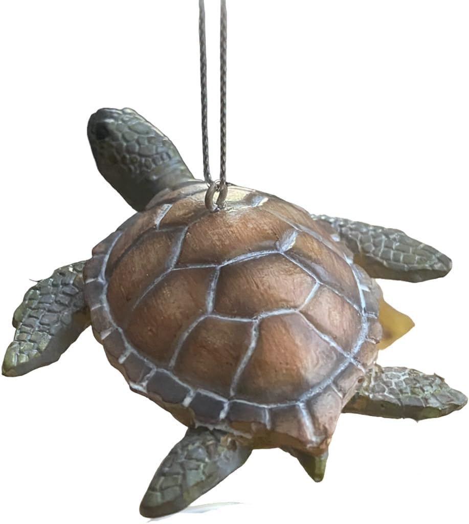 Sea Turtle Christmas Ornament for Tree – Ocean Theme Turtle Ornament Gift for Sea Lovers, Beach Décor & Stocking Stuffer - Image 4