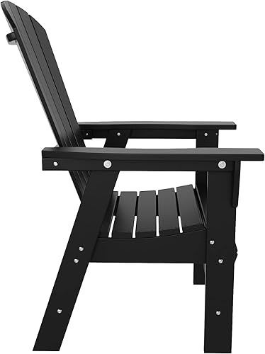 Miniatura 6 de WestinTrends Dylan Adirondack - Juego de 6 mesas y sillas de comedor para exteriores para todo tipo de clima, mesa y sillas de patio de madera de