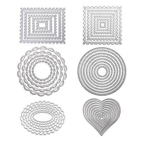 Cutting Dies 6PCS/Set Embossing Stencil Dies for Card Making Photo Album Decorative