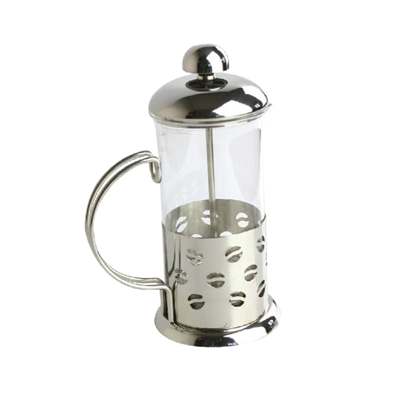 COLLBATH 350ml Heat Resistant Low Temperature Glass Teapot Stainless Steel Pot Easy Detachable -in-one Tea Brewer