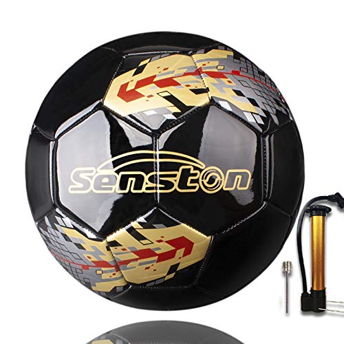 Senston Ballon de Foot Taille 5, Officiel Ballon de Football, Réplique Brillante 2023